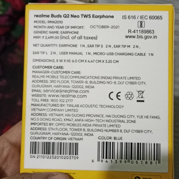 Realme q2 neo buds - Picture 3 of 3